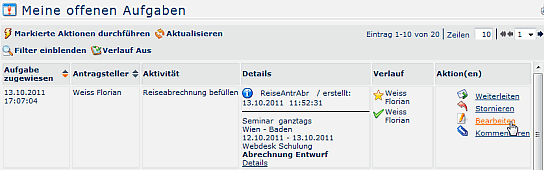 OffeneAufgaben_Reiseabrechnung befuellen OffeneAufgaben_Reiseabrechnung befuellen